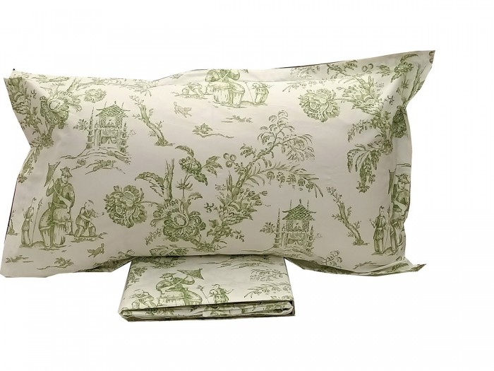 Parure lenzuola matrimoniale in Percalle di puro Cotone My Style Home