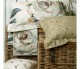 TESS.RANDI 1931 COMPLETO LENZUOLA MATRIMONIALE COPRILETTO IN FINISSIMO PERCALLE DI PURO COTONE GINEVRA VAR. BEIGE