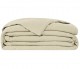 BIANCO PERLA - Quilt NANTES matrimoniale in puro Lino stone washed